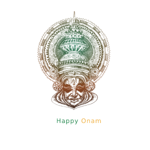 Happy onam festival, Kerala Onam Festival Illustration, onam wishing greeting, vector onam images