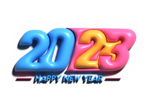 Happy new year 2023 text, 2023 3d text, happy new year 3d text, happy new year typography, new year 2023 png