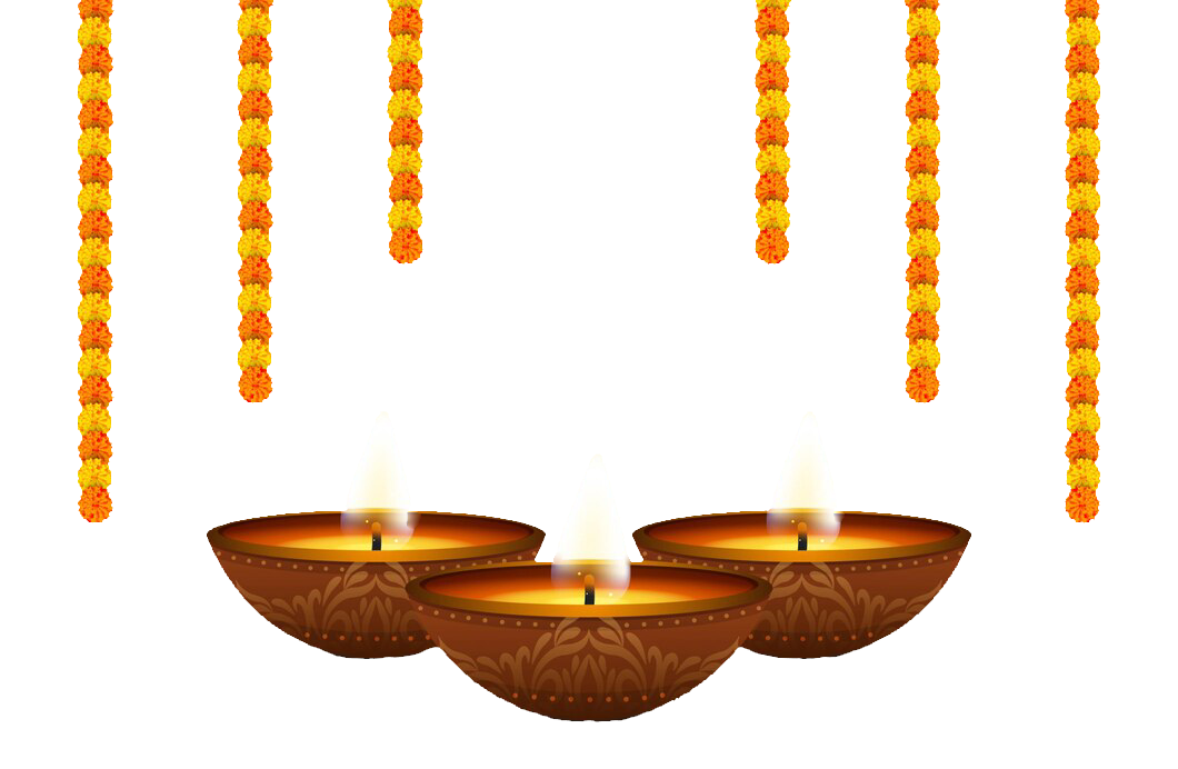 Happy Diwali decorations, happy deepavali png, diwali festival greetings, diwali lights, indian festival decorations, hindu festival design, indian garland