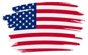 Brush stroke american flag png, grunge usa flag, united nations flag transparent