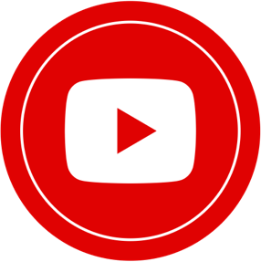 Modern Youtube play icon, Youtube play log transparent