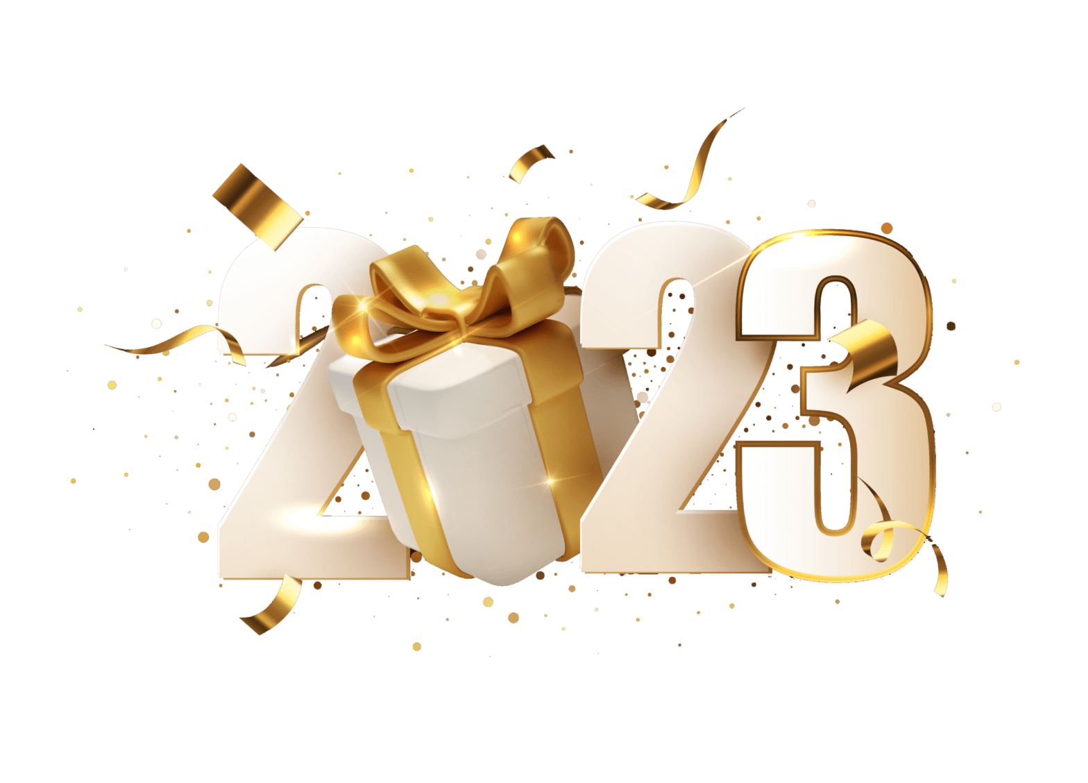 New year 2023 png, New year 2023 transparent background, New year text, New year HD image