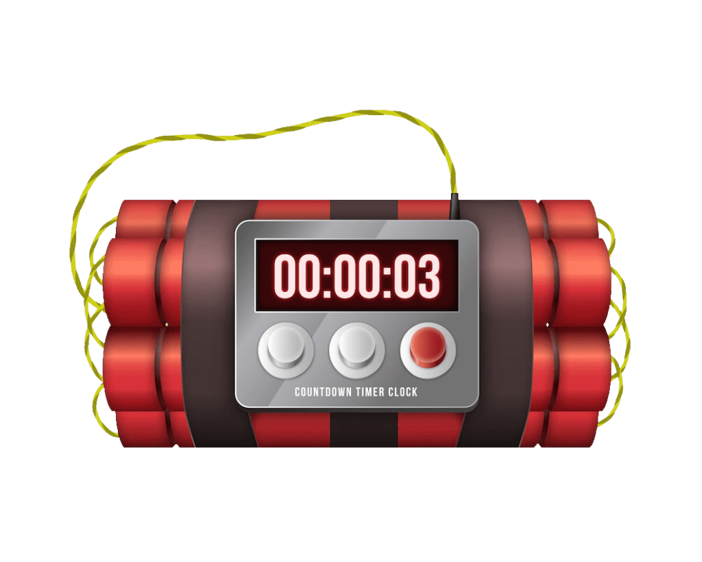 Explosive bomb illustration, time bomb explosion png, red time bomb png ...