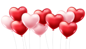 3d red heart balloon png, valentine day heart balloon, Flying heart balloon png, heart shape balloon png image, heart balloons for valentine day 2023