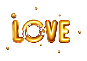 3d valentines day 2023 text, 3d valentines day 2023 typography, gold love shape balloon, valentine 2023 party background, love typography, valentines day sale poster, love lettering
