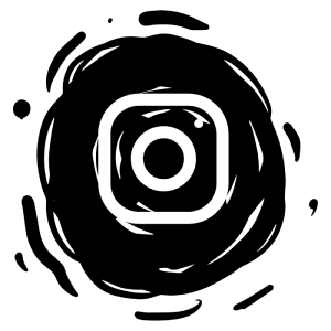 Handdrawn instagram logo, black instagram logo, instagram logo with black background, abstract instagram logo, instagram logo dark background