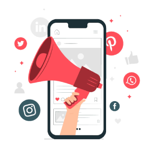 Social media marketing illustration, mobile marketing png, social marketing png, influencer marketing png, mobile business png, social communication png