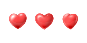 heart shape in different side, valentine heart animation strip, abstract heart png, valentine gift png, heart design png, valentine background 2023