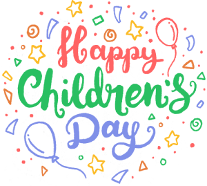 Children's day 2023 lettering png, children's day 2023 png, happy children's day 2023 text png, children's day image transparent, children's day png, children's day png images