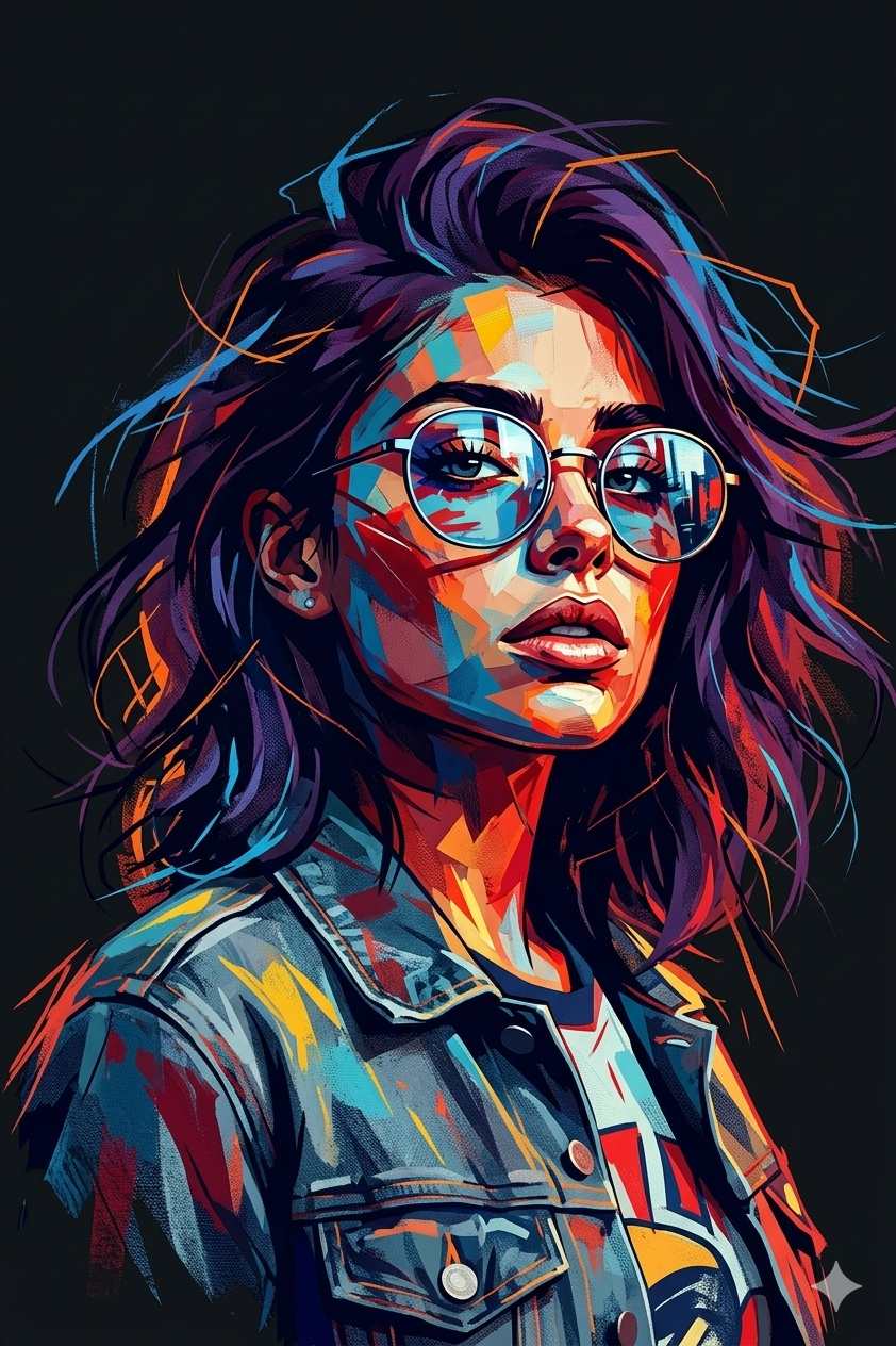 Pop-Art Man Portrait AI Prompt (Neo-Expressionism Style)