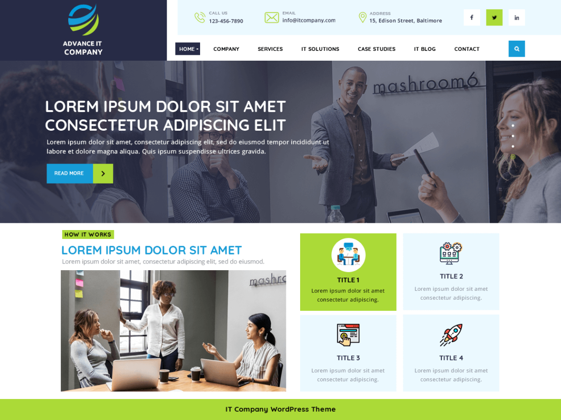 Free WordPress theme for Digital marketing agencies 